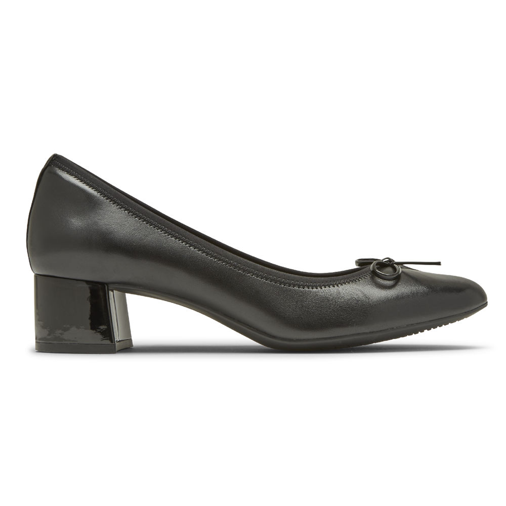 Rockport Womens Total Motion Sydney Bow - Pumps Black - LEO280135